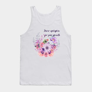 Personal Growth Flowers Tank Top